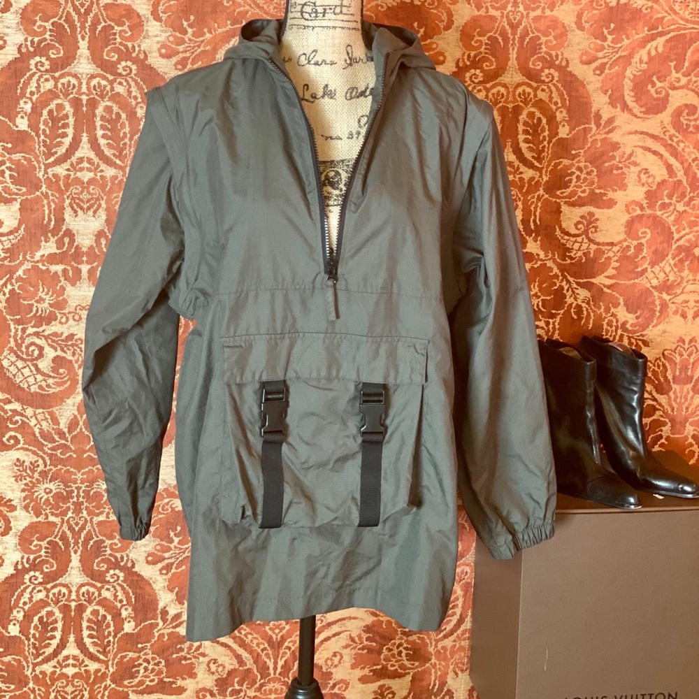 Old Navy Olive Hooded Windbreaker
